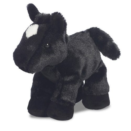 Mini Flopsies Beau Black Horse 8In