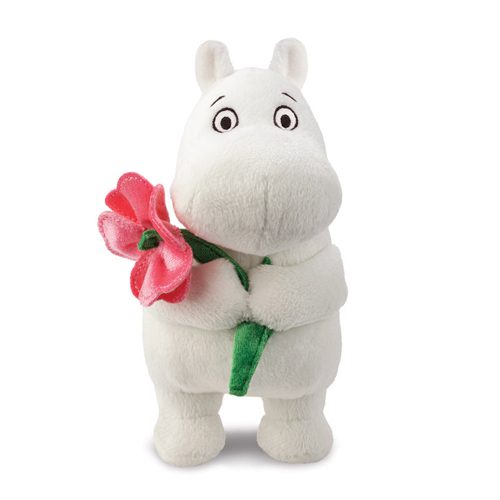 Moomin Standing with Pink Flower 6.5In