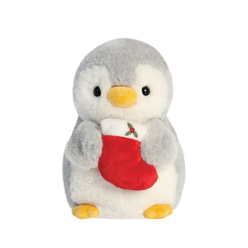 Pompom Penguin w/Stocking 8In