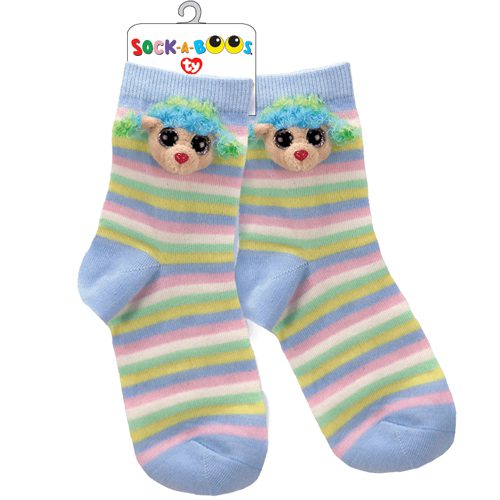 Rainbow Poodle Socks