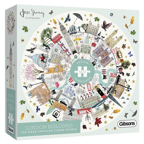 London Buildings Circular Puzzle (500 pieces)