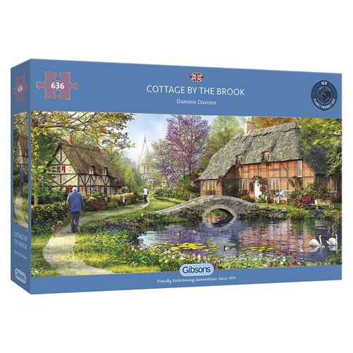 Cottage by the Brook Puzzle (636 pieces)