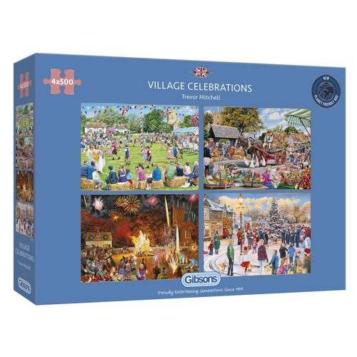 Village Celebrations Puzzle (4 x 500 pieces)