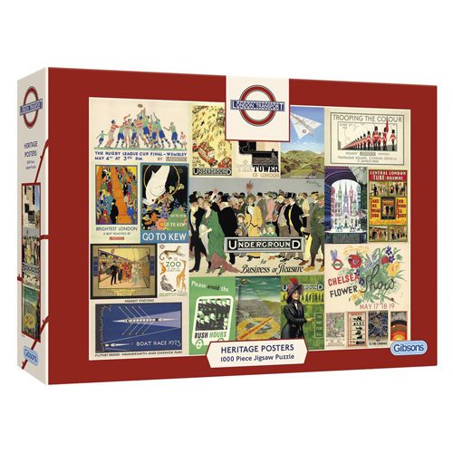 TFL Heritage Posters Puzzle (1000 pieces)