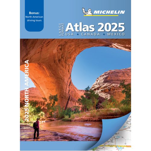 Large Format Atlas 2025 USA - Canada - Mexico (A3-Paperback) - Spiral Bound